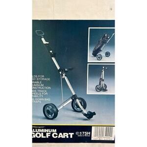Pro Sport Aluminum Golf Push Cart Model 175H Folding Lightweight Wide Wheel